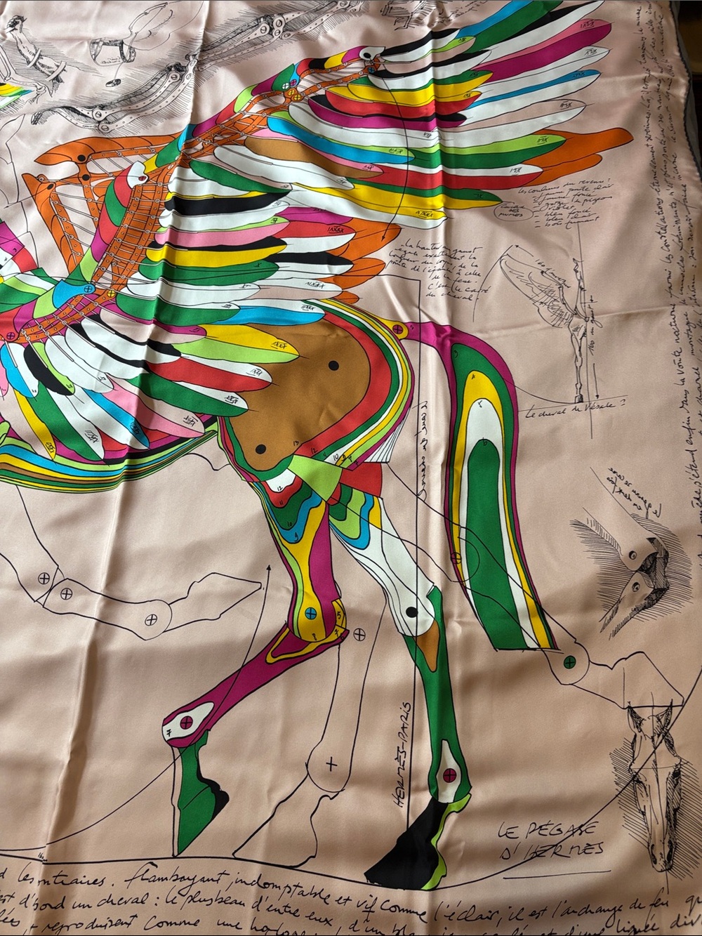 Brand new hermes Le Pegase d'Hermès scarf 140 - Picture 5 of 11